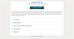 Desktop Screenshot of edytujfotke.pl